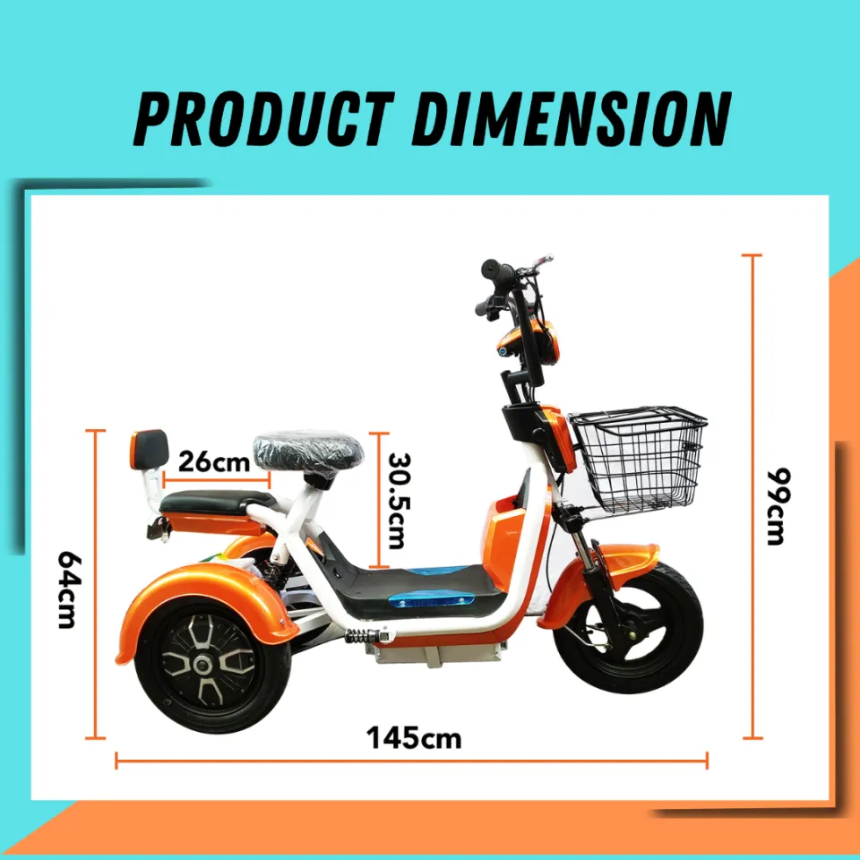 Tri Wheel E Bike Rechargeable Electric Scooter Three wheel