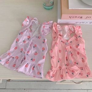 STARRY Cute Pet Clothes Flying Sleeve Soft Cat Princess Skirt Comfortable Breathable Dog Summer Vest Puppy