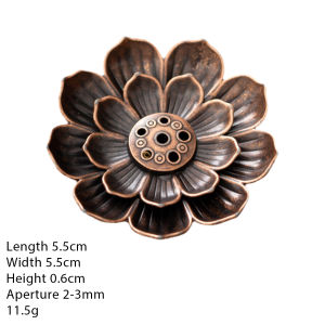 Tempat Bakar Dupa / Bentuk Bunga Teratai Incense Holder 2 Layer / Bentuk teratai Zinc Alloy incense holder