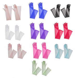 1 cặp thời trang Sheer Găng Tay Phụ Nữ Găng tay thanh lịch đa chức năng găng tay cho đám cưới và các cuộc tụ họp