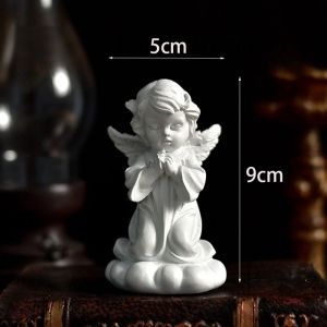 REGISTR Cute Simple Peaceful Prayer European Style High Quality Bookcase Decorative Resin Crafts Sculpture Flower Fairy Angel Figurine Ornaments