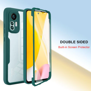 Full Coverage Case Xiaomi Poco C65 F6 M6 X5 F5 X4 X3 NFC F3 M3 C3 M2 Pro 5G Acrylic Back Casing Screen Protector All-inclusive Bumper Cover