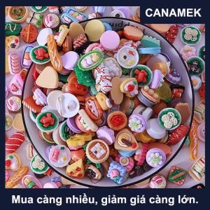 【CANAMEK】 10pcs Dollhouse Mini thực phẩm đồ chơi Dollhouse nhà bếp trang trí Dollhouse Phụ kiện cho trẻ em giả vờ chơi đồ chơi