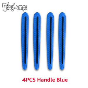 4PCS Car Reflective tape Strips Carbon fiber Car Sticker Door handle Sticker Decal Warning Reflective Strips Auto Accessories