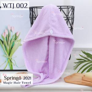 SPRINGO Dry Hair Cap Hair Drying Cap Microfiber Fast Water Absorbent Fast Drying Shower Cap Hair Towel Ready Stock WTJ