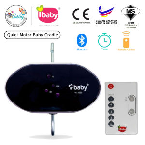 IBaby I-Baby V1-2020 Electronic Baby Cradle with Remote Control | Bluetooth Music | Timer Function | Motor Buaian Premium | BABY HERO STORE