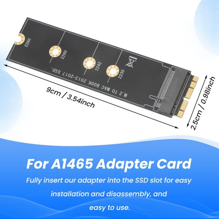 M.2 NVME SSD Convert Adapter Card for Air Pro Retina 2013-2017 NVME ...