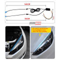 Lampu Alis LED DRL Slim RGB Remot Sen Runing 30cm 60cm 12 Volt harga 1set. 