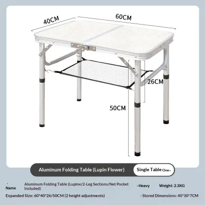 JIAJU Foldable Dining Table No Chair Outdoor Banquet Table Aluminum Edge Multifunctional Portable Table With Handle Jadual Luar Papan picnic 铝边折叠桌