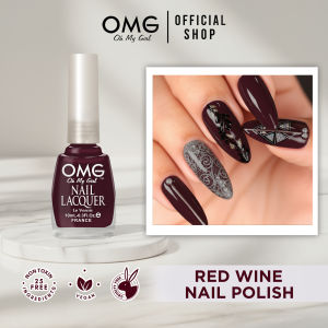 OMG Nail Lacquer 10ml - Red Wine