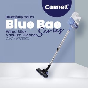 Cornell Blue Bae Series Handheld Vacuum Wired Stick Cleaner CVC-WS550X Ringan Senang Simpan