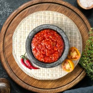 Replika makanan  sambal terasi ( tanpa wadah ) / dummy makanan /Replika sayuran  / Vegetarian replika / Mainan anak / Edukasi anak / Dekorasi meja makan /  Photography food /  Display Restaurant Hotel Dan lain lain