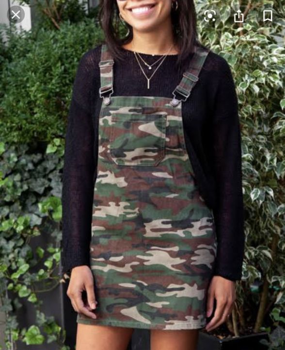 Camo skirt overalls best sale