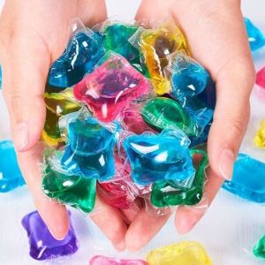 50pcs Liquid Laundry Pods Liquid Capsules Detergent Beads Balls Wash Laundry Long Scent Beads