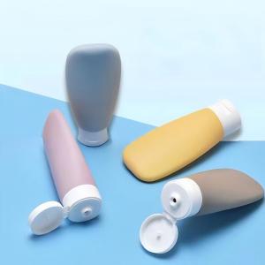 4 PCS Silicone Travel Bottles for Toiletries with Bag and LabelLeakproof and Refillable 60ml