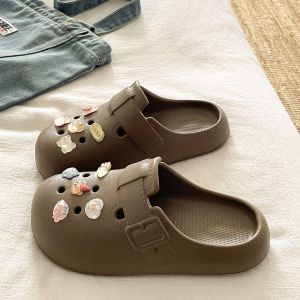[Free Shipping] Summer WomenS Eva Clogs Designed For Outdoor Wear Featuring Creative Cartoon Designs Lightweight And Breathable Casual Style And A High-Top Design