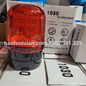 Đèn cảnh báo dùng pin đại đế nâm châm đèn sáng và chớp liên tục màu đỏ.
