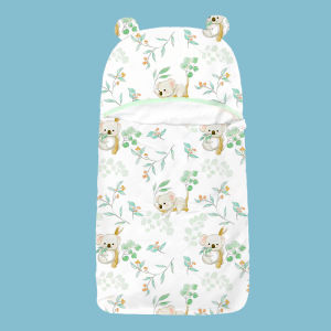 [Einmilk] Baby sleeping bag Newborn swaddle 100% cotton 5A Grade antibacterial Soft breathable with hood 婴儿襁褓睡袋包巾 SWA269