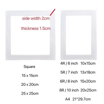 Superfactory Wooden Picture Frame - Wall Art Poster Painting Photo Hanging Stand Desk Table Decor A4 4R 5R 6R 8R Square