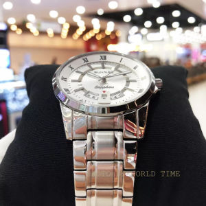 {LAZADA KINH TOP } [Miễn Phí Vận Chuyển] Đồng hồ nam dây kim loại Sunrise Sapphire chống xước chống nước fullbox ( LỰA CHỌN 3 MÀU } + Bảo hành 12 tháng