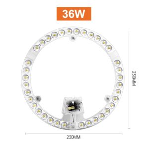 FDO0009 12W 18W 24W 36W 48W 72W Ceiling Lights Round Led Module Durable Led Panel Light Module Board Dimmable Circle Lamp Room Ceiling