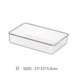 7 Sizes Desk Drawer Organizer boxes transparent Storage Box Case Utensil Makeup Groceries Trays