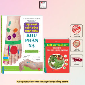 Combo 2c Liệu pháp chữa bệnh - Khu phản xạ + 500 bài thuốc hay chữa bệnh theo kinh nghiệm dân gian