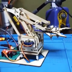 CUSTOMIZATION Arduino Nano Robot Arm Claw 4 DOF RBT Tahun Akhir FYP