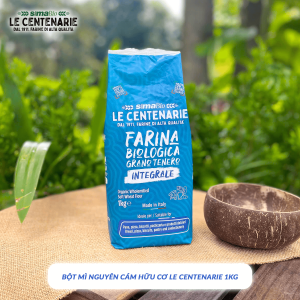 Bột mì nguyên cám hữu cơ T150 Markal 1kg được xay từ hạt lúa mì lứt nguyên vỏ cám bảo toàn dinh dưỡng