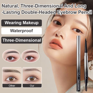 Dual-Ended Automatic Eyebrow Pencil SmudgeProof Brow Pencil Automatic Eyebrow Pencil Natural Looking Brows Pencil