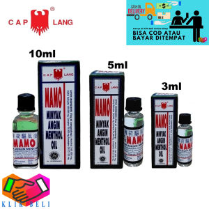 Klik-Beli Cap Lang Mamo Minyak Angin Menthol Oil Caplang 3ml / 5ml / 10ml
