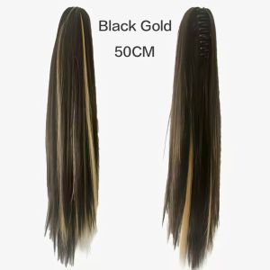 【COD/Spot Goods】60CM Long Curly Hair Claw Clip Ponytail Wig Extensions【Local Stock】 Fashion Colorful Colors Wigs Claw Clip Ponytail Hair Extensions Wig Invisible hairline Easy to Wear Simulation Wig Fashion Wigs