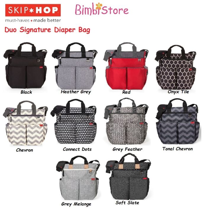 Skip Hop Duo Signature Diaper Bag (10 Designs available) 10