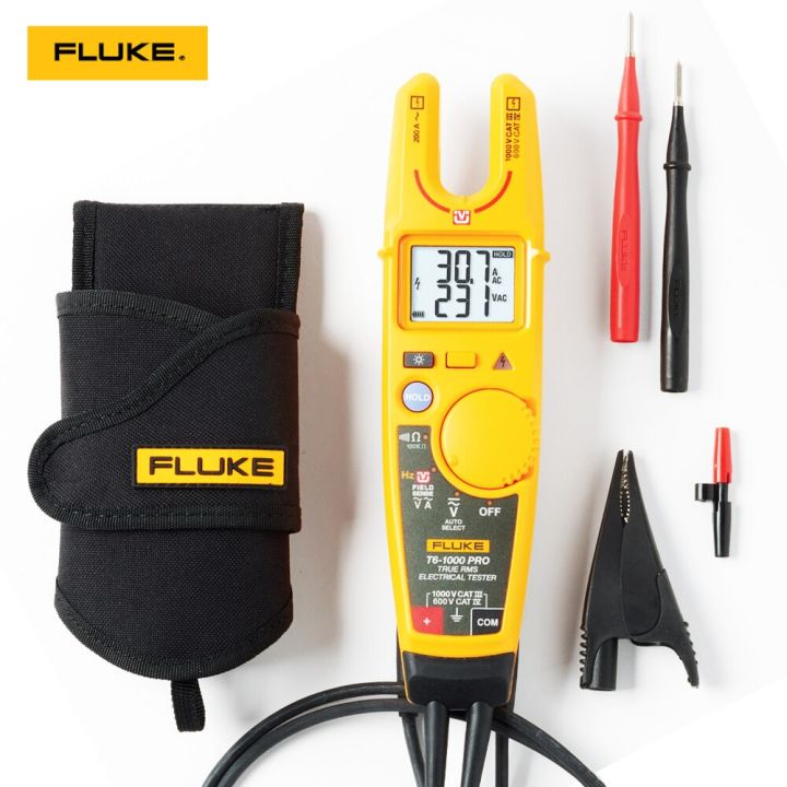 Fluke T61000 PRO Clamp Ammeters 1000V AC/DC NonContact Voltage Clamp Fluke T61000 PRO Clamp Ammeters 1000V AC/DC NonContact Voltage Clamp