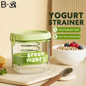 Yogurt Strainer Stainless Steel Mesh Filter Whey Draining Greek Yogurt Cheese Making Home Kitchen Tool