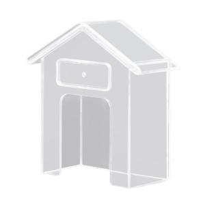 Clear Plastic Doorbell Rainproof Cover Door Bells Button Rain Protector Clear House Shape Doorbell Rain Cover Enduring