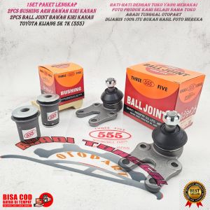 BUSHING ARM BAWAH + BALL JOINT BAWAH TOYOTA KIJANG 5K 7K 1SET 555