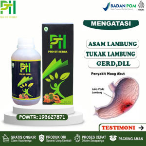Obat Asam Lambung Paling Ampuh GERD Mag atau Maag Saluran Pencernaan - Pro Dt Herba 350Gr