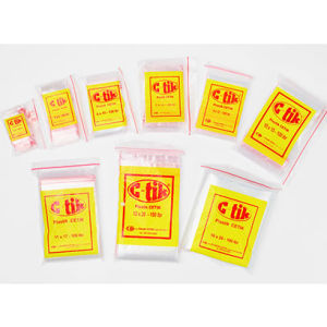 Kantong Plastik Klip Ziplock Clip Ctik Bening Transparan Banyak Ukuran isi 100 Pcs