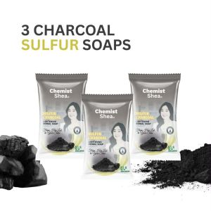 Chemist Shea Premium Bar Soaps 85grams - Sulfur Anti-Acne Soap | Kojic Whitening Soap | Aloe Vera Moisturizing Soap | Mango Turmeric Anti Blemish Soap