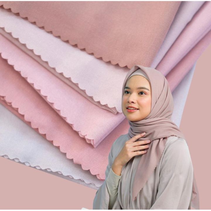 Hijab Segi Empat Bella Square Cut Laser Jilbab Bella Cut Laser