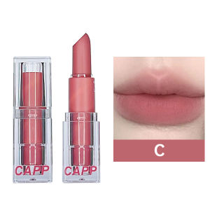 【COD】CAPPUVINI Pink Lipstik Matte Transparent Acrylic Waterproof Lip Balm Korea Tahan Lama Tahan Air-💞Margot