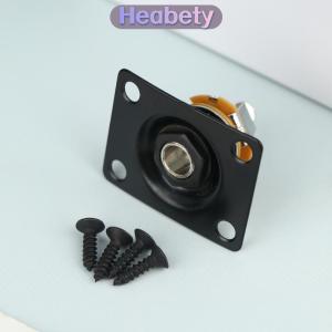 Heabety Điện Guitar Jack Đầu Ra Tấm Vuông Thép Không Gỉ Ổ Cắm Tấm Mạnh Mẽ Lâu Dài Guitar Sửa Chữa Nâng Cấp