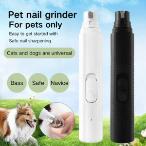 Pet Electric Nail Grinder Rechargeable Nail Cutter Dog Trimmer Electric Cat Claw Grooming Tool With Led Light