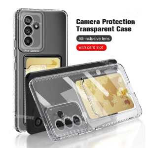 SOFTCASE SLoT CArD HOLDER SAMSUNG A25 A05 A05S A04 A04E A04S A14 5G A13 4G A24 A34 5G A54 5G A53 5G HD Softcase SLIP KARTU BUMPER PROTEC CAMERA TRANSPARENT CLEAR Case Anti CRACK Silicone Silikon Anti Kuning WALLET CARD Casing bening Untuk Simpan Kartu