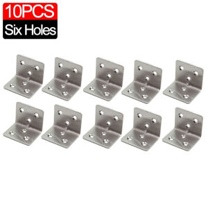 20ชิ้นมุมขวากล้องกีฬายึดสากล90องศาสแตนเลสสำหรับเฟอร์นิเจอร์ไม้ฉากยึดตู้ Bedframe