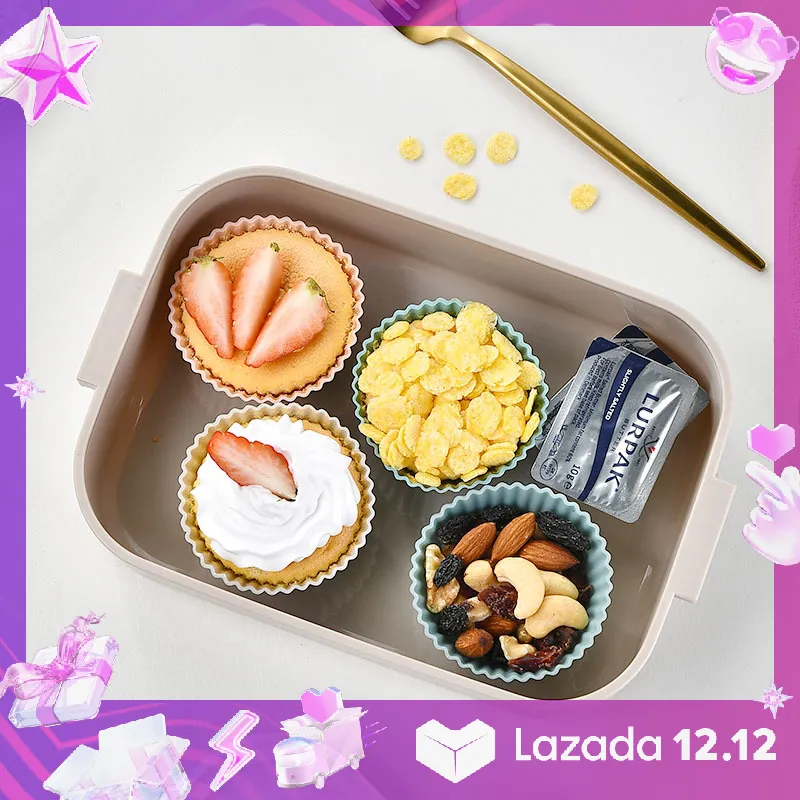 💖【Lowest price】MUXI 12 24Pcs Silicone Cupcake Liners Baking