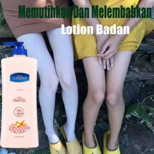 Vaseline Whitening Body Lotion Brightening body lotion 400ML Whitening Body Lotion Bleaching Permanen Cepat dan Ampuh 100% Asli Cream Pemutih Badan Pelembab Whitening Body Lotion Pencerah Tubuh Cream Menghilangkan Kulit Ayam Moisturizing Cream
