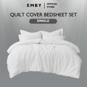 EMBY Hotel Quality Quilt Cover Set - Single/ Super Single/ Queen/ King/ Super King
