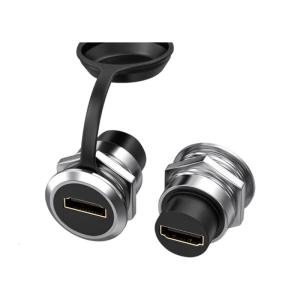 Two USB3.0 Round Type A Panel Mount Couplers Corrosion Resistant Contacts Easy Screwless Assembly